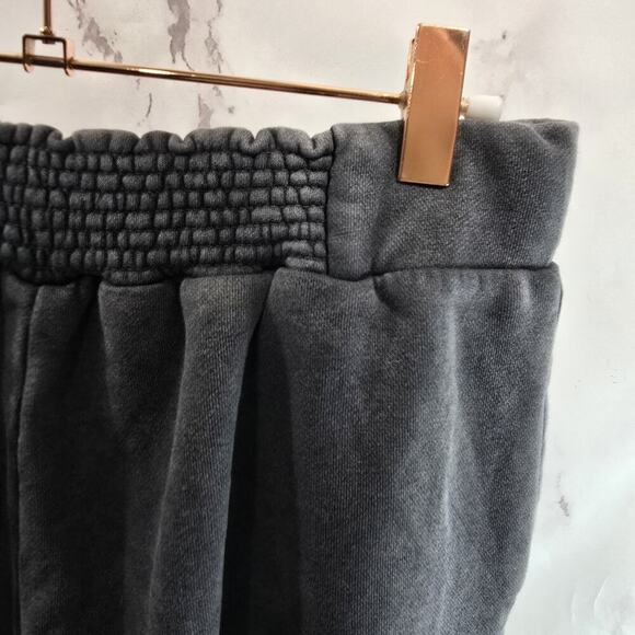 Anthropologie Sweatpants Womens XS Gray Wide Leg Burn Out Slit Daily Practice - Picture 12 of 13